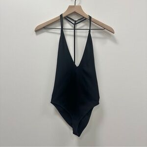Free People Black Intimately Bodysuit - XS/Small